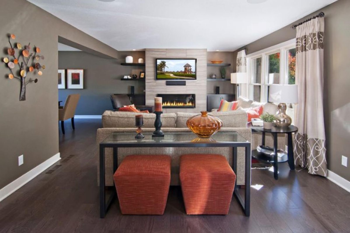 Кухня гостиная с перегородкой