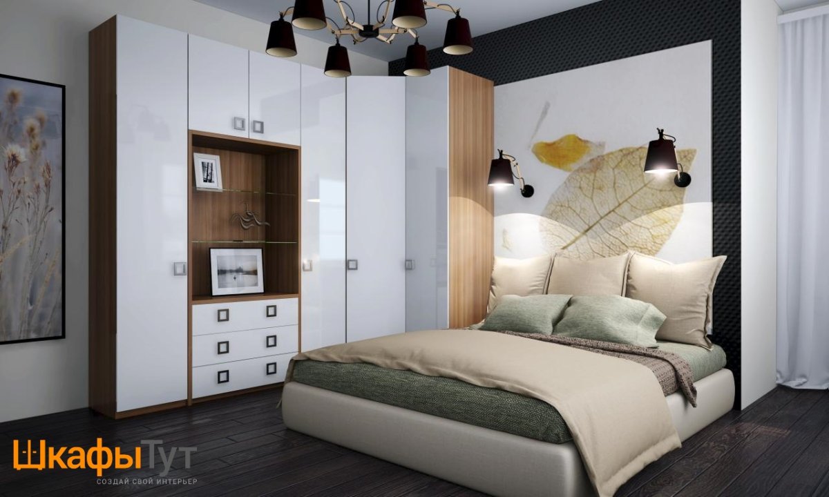 Угловой шкаф в спальню