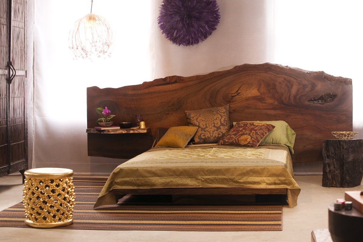 Изголовье кровати из слэба