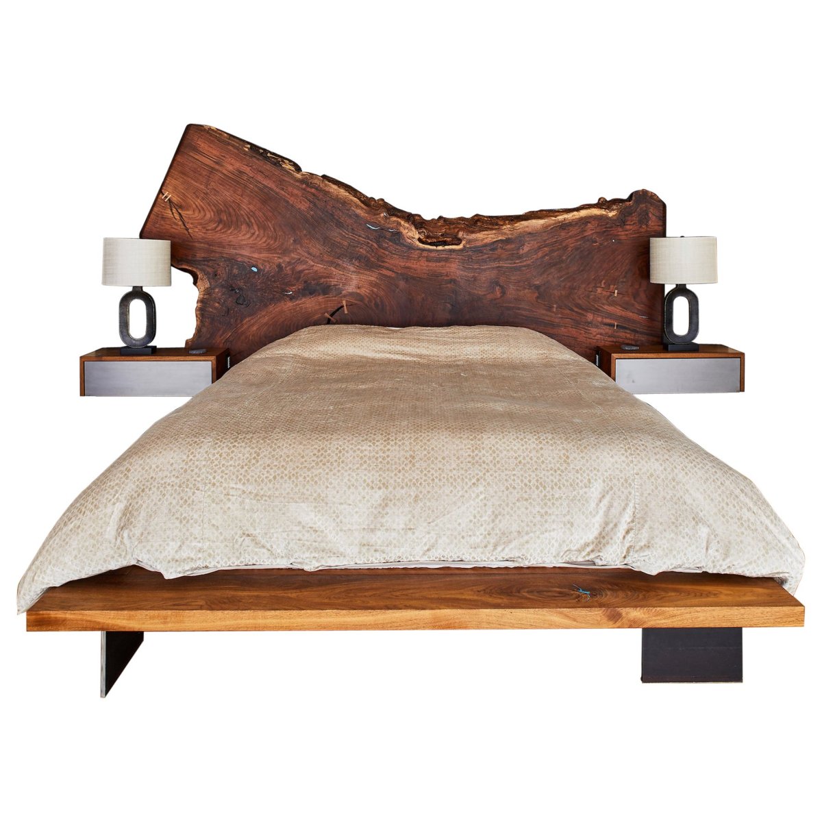 Кровати рустик из слэбов