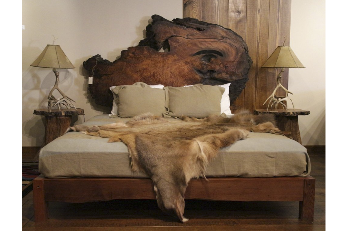 Слэб дерева изголовье кровати