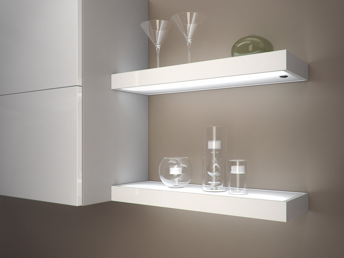 Подсветка кухни точечными светильниками