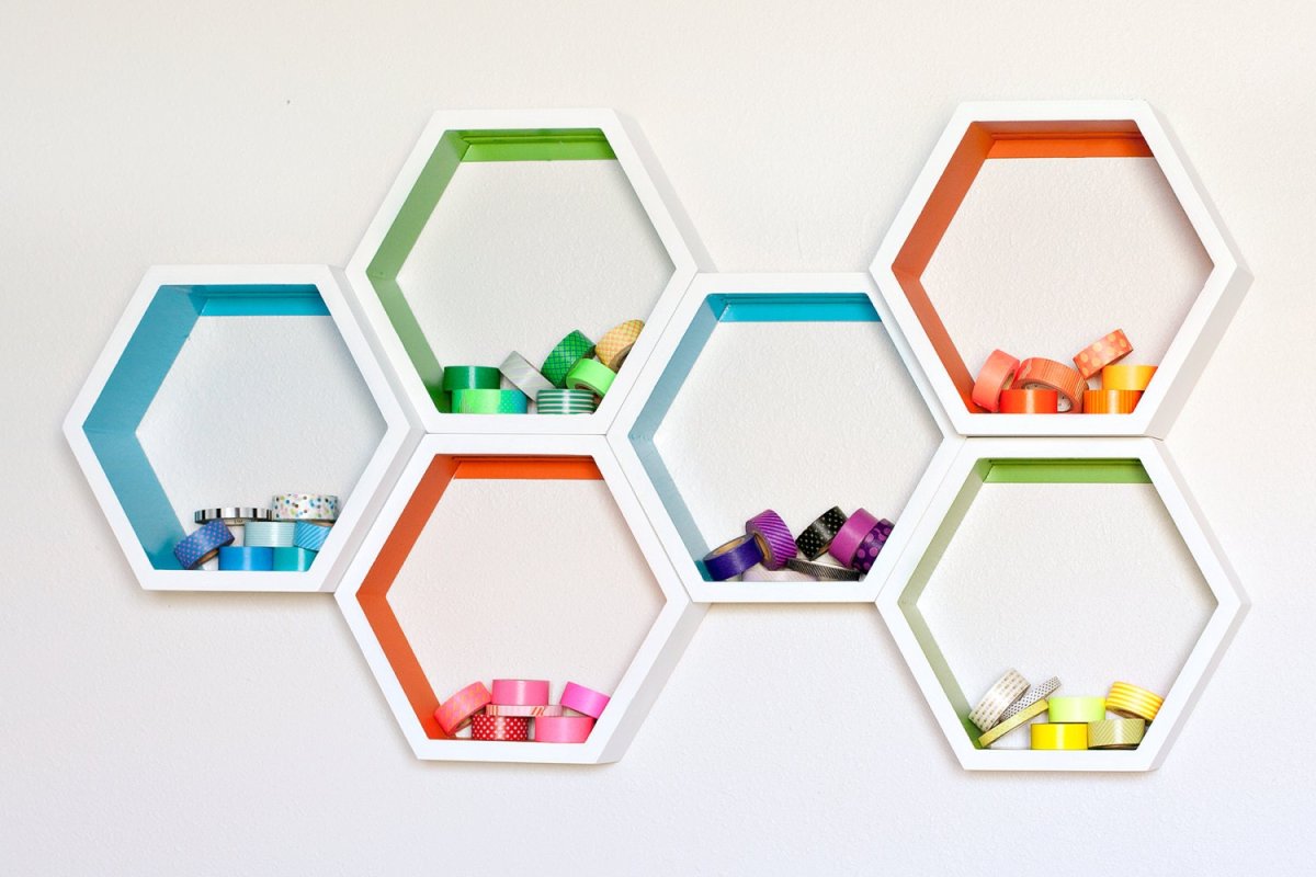 Стеллаж в виде сот