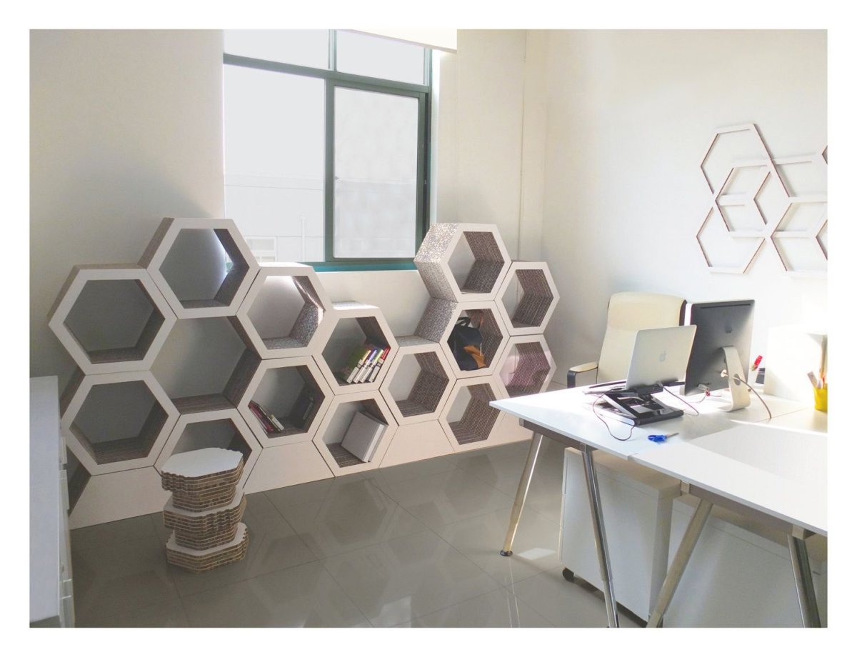 Стеллаж перегородка соты