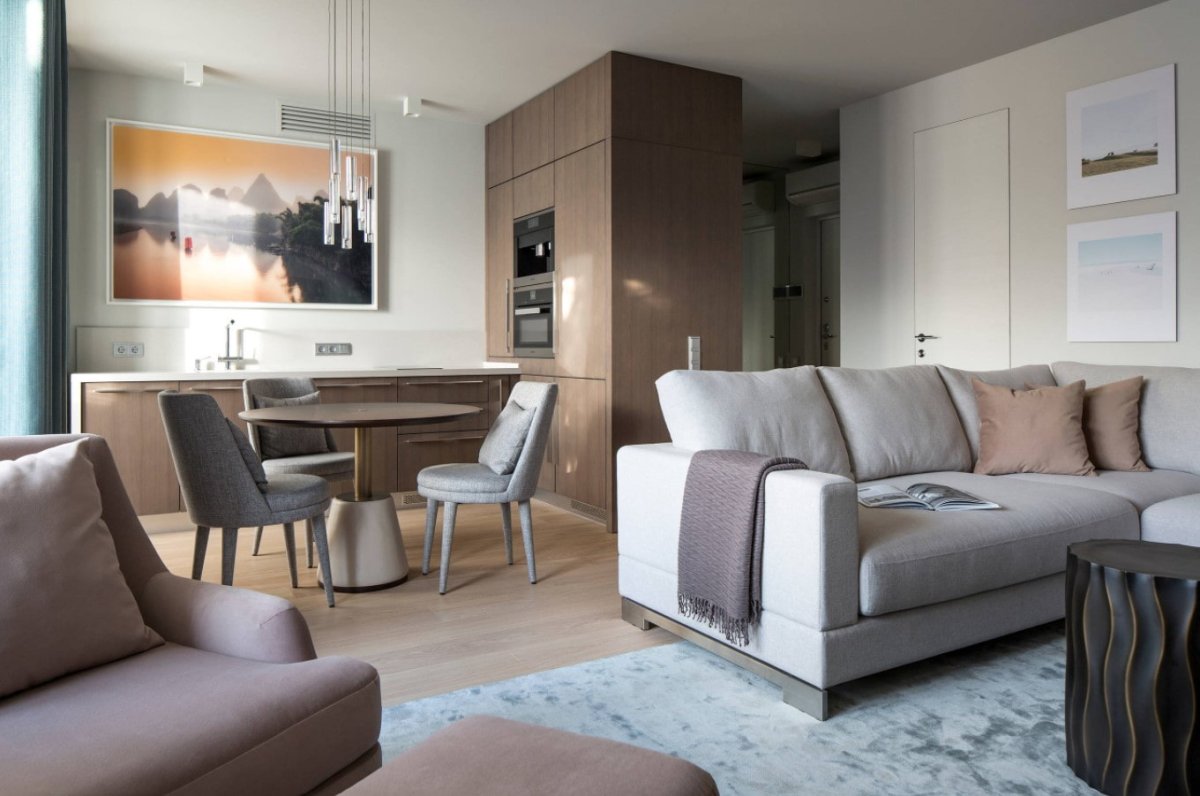 Современный диван для кухни гостиной