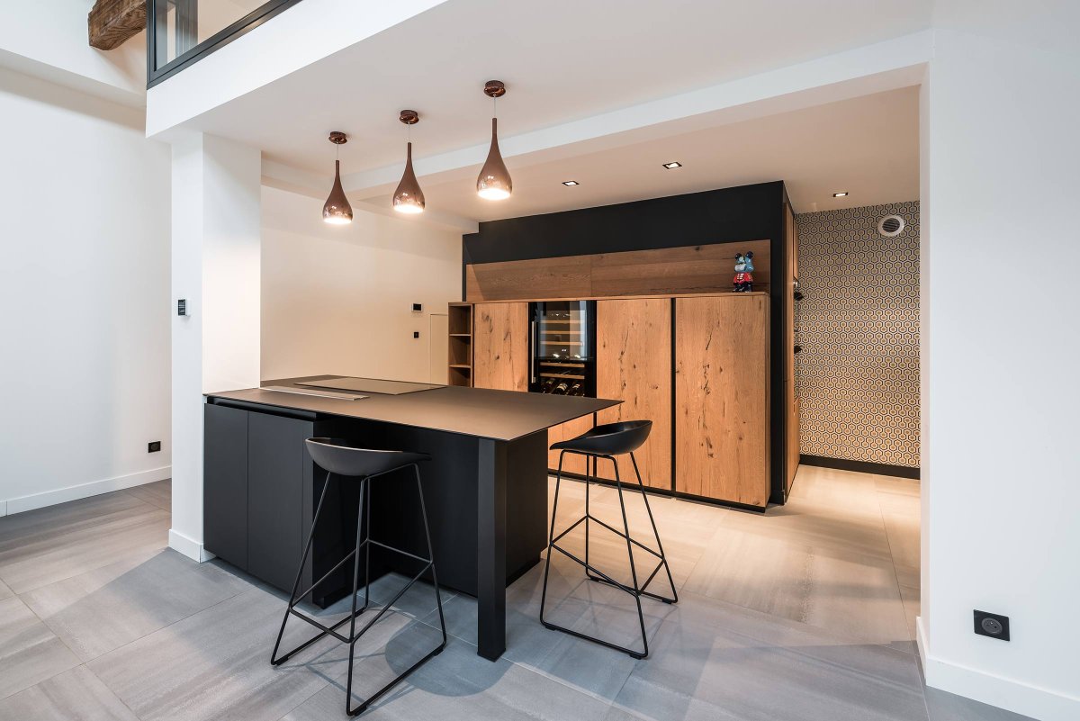 Барная стойка лофт для кухни