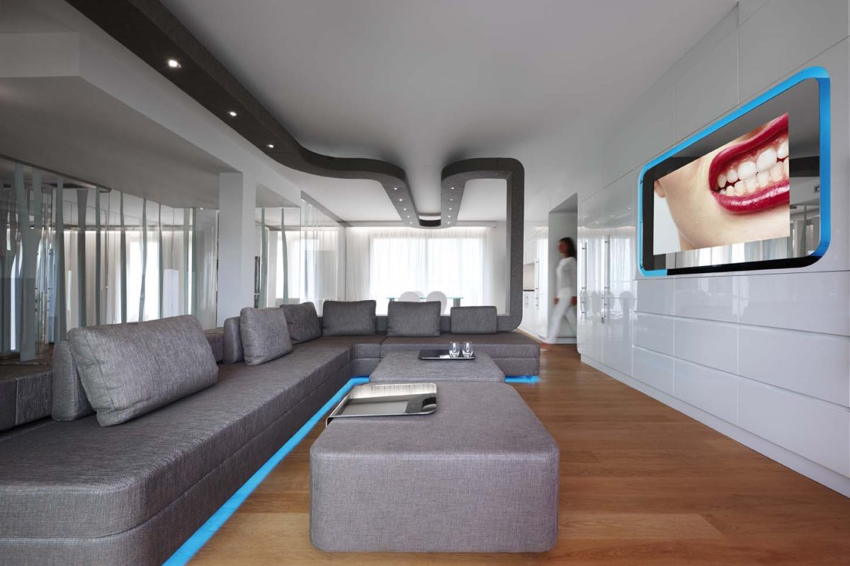 Гостиная в стиле футуризм