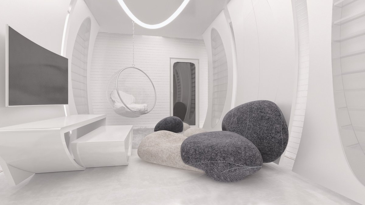 Спальня в стиле Бионика