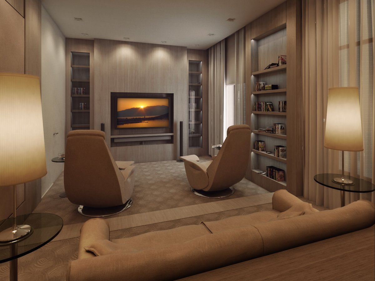 Домашний кинотеатр в маленькой квартире