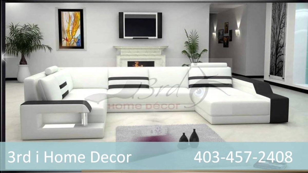 Белый угловой диван в гостиной