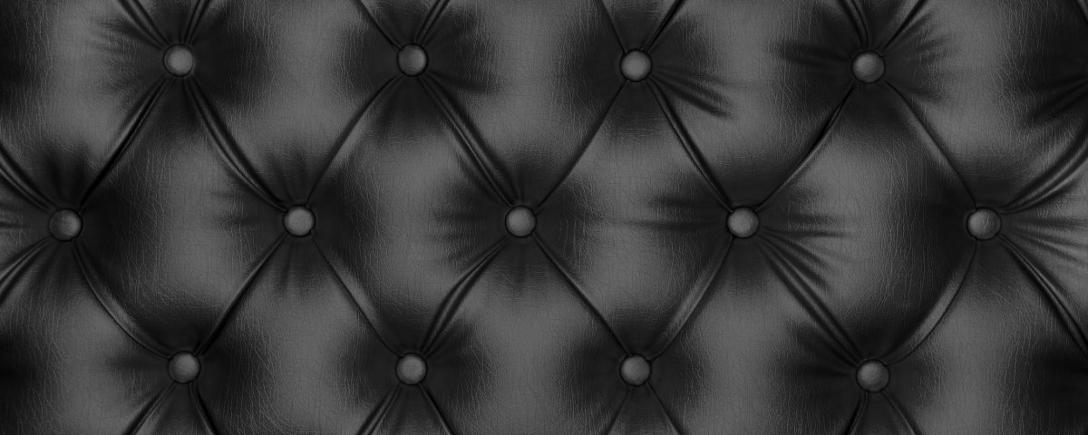 Черная кожаная обивка