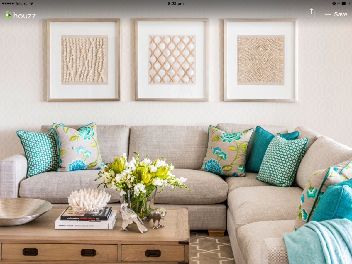 Диван бирюзовый с серым