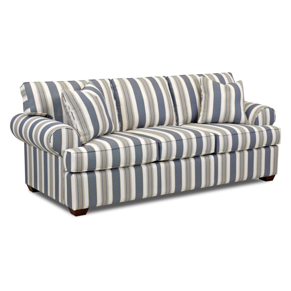 Полоска в интерьере гостиной