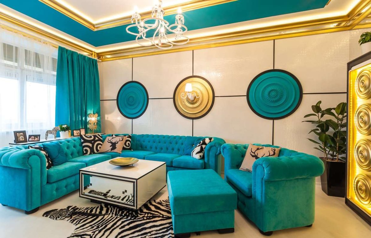 Сканди голубой диван купить