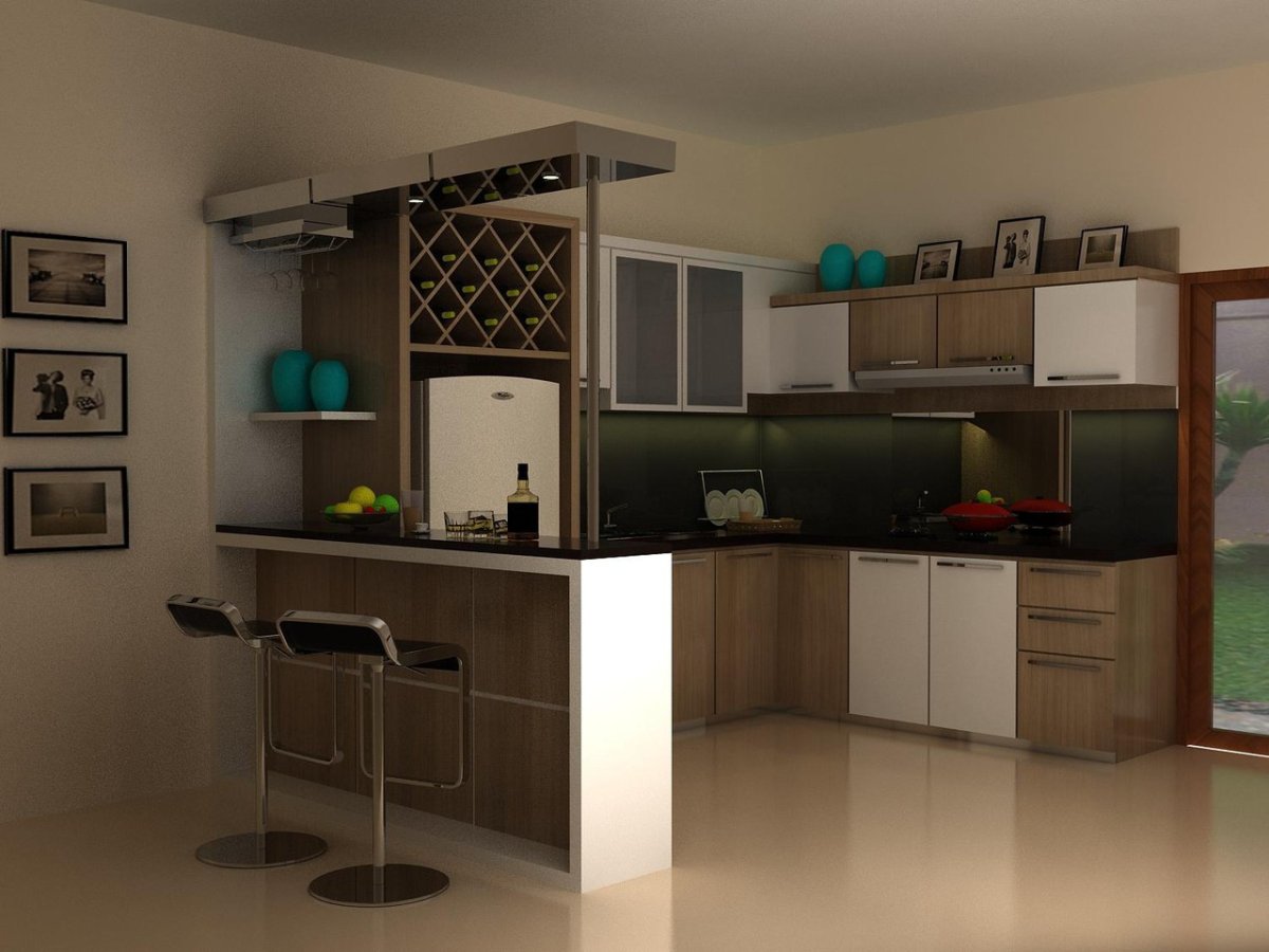 Кухонный гарнитур с мини баром