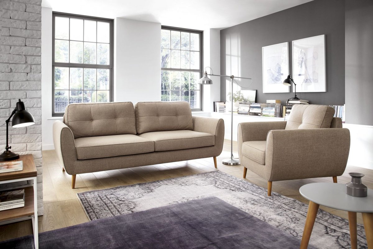 Диван серо коричневый