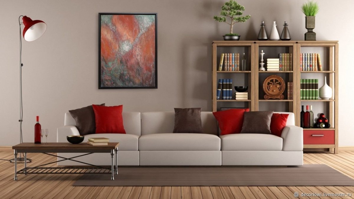 Шкаф над диваном