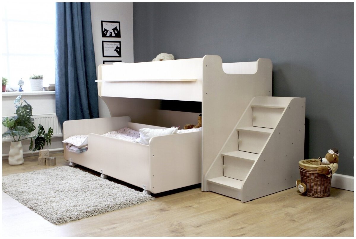 Двухъярусная кровать красная звезда р444