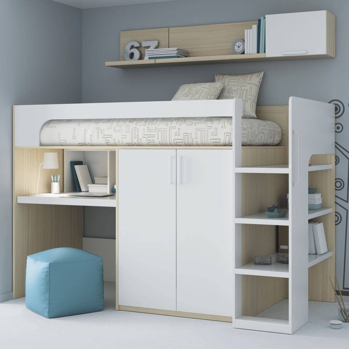 Кровать наверху для подростка