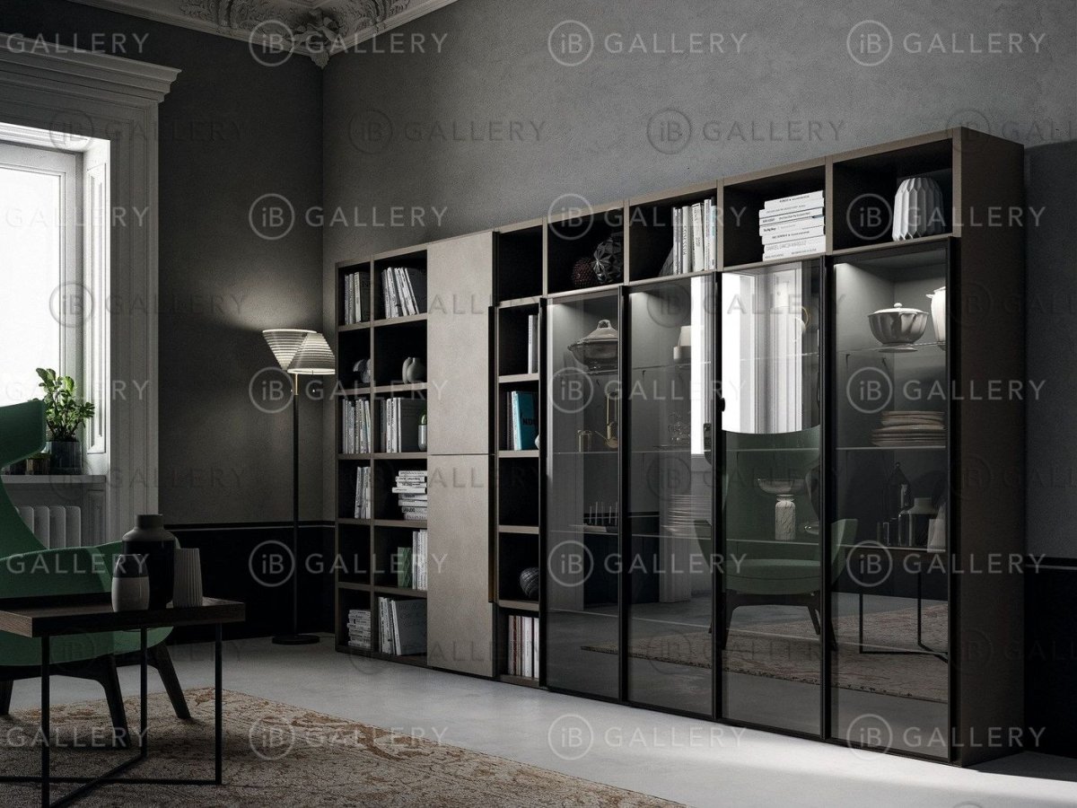 Шкаф купе черно белый