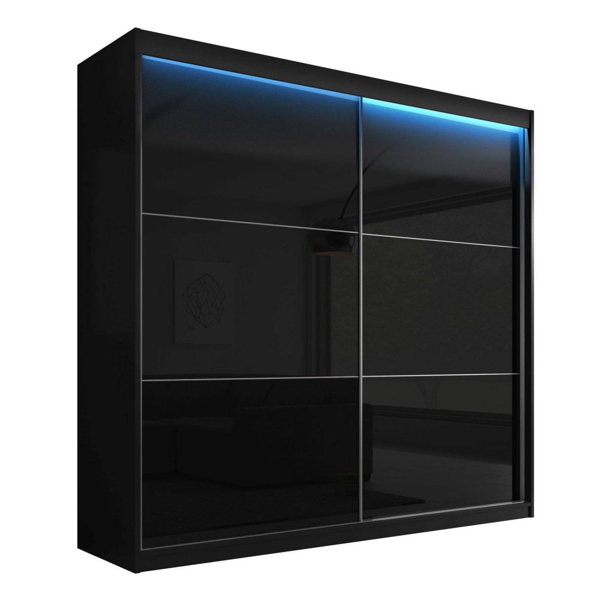 Шкаф графит без ручек