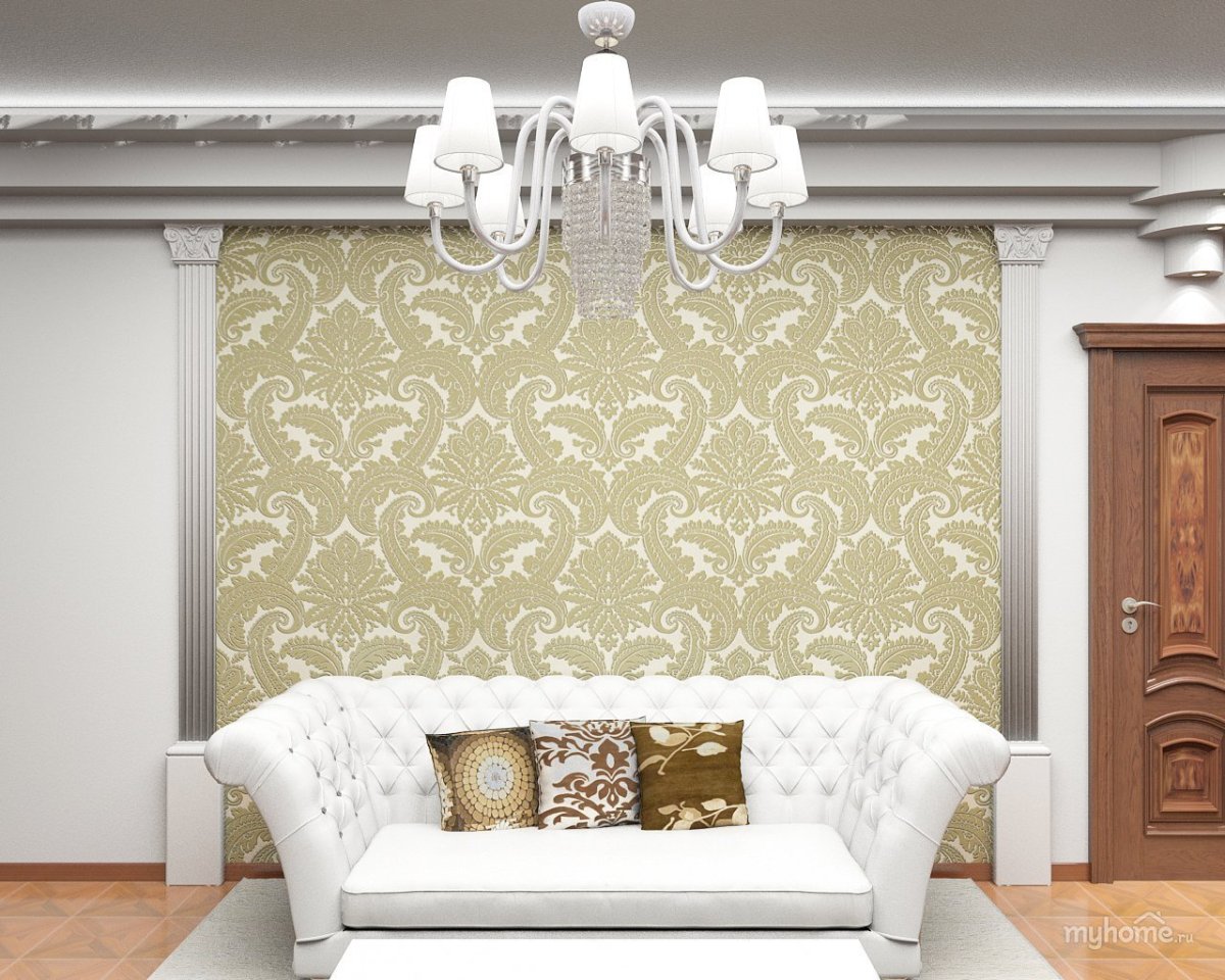 Молдинги на стенах в интерьере