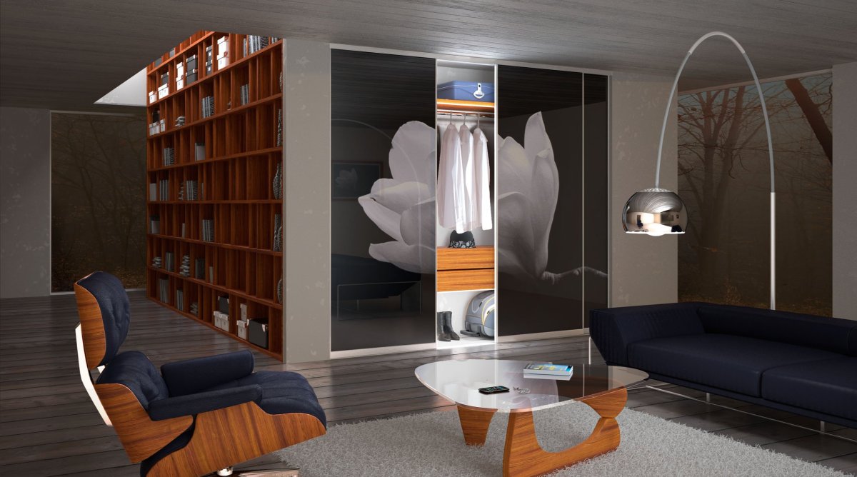 Необычные фасады шкафов купе