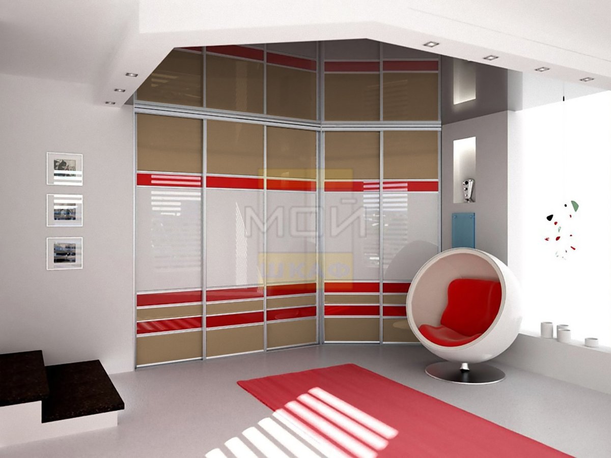 Креативная комната со шкафом купе