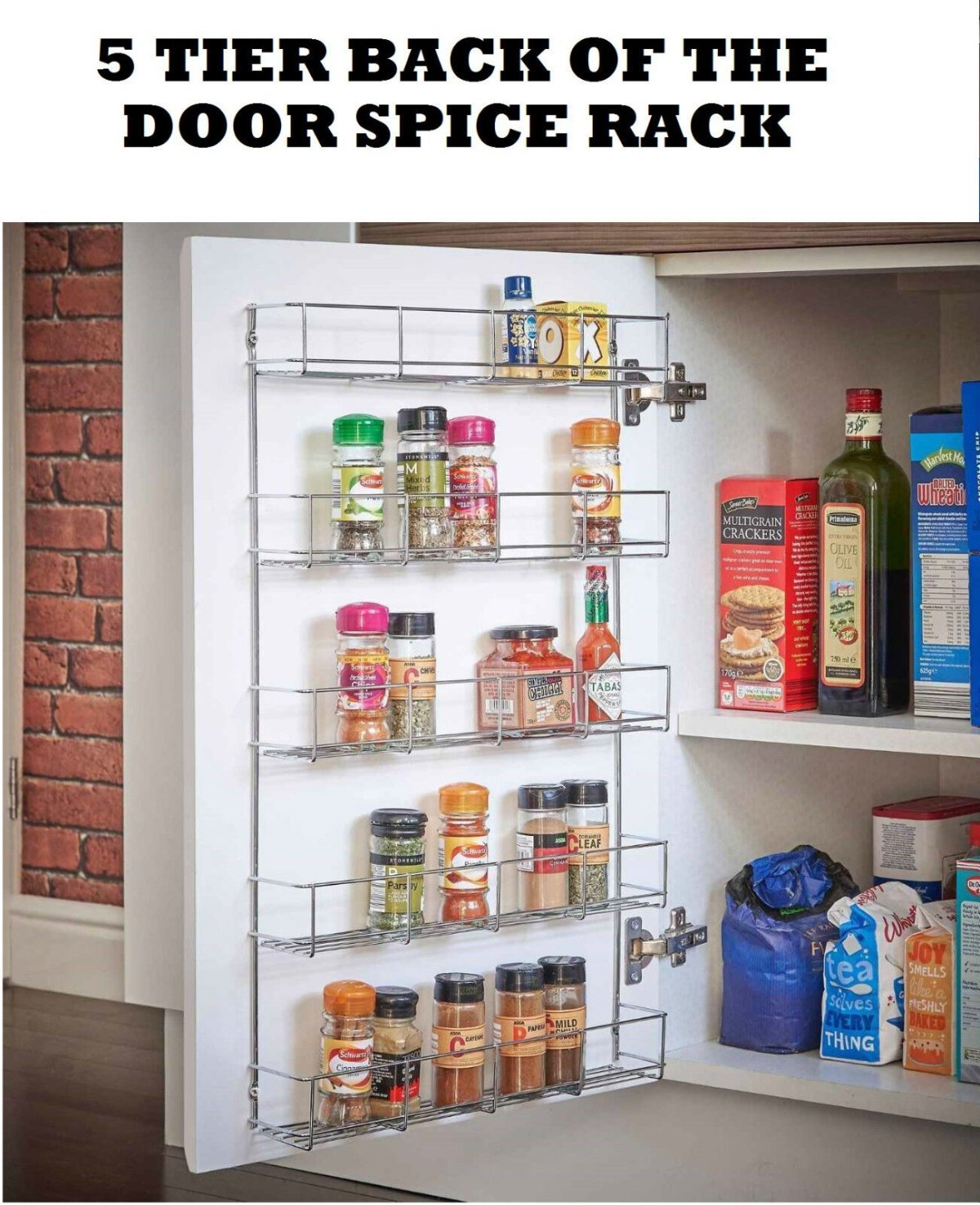 Навесная полка для специй vs Top Spice 185х84х456мм