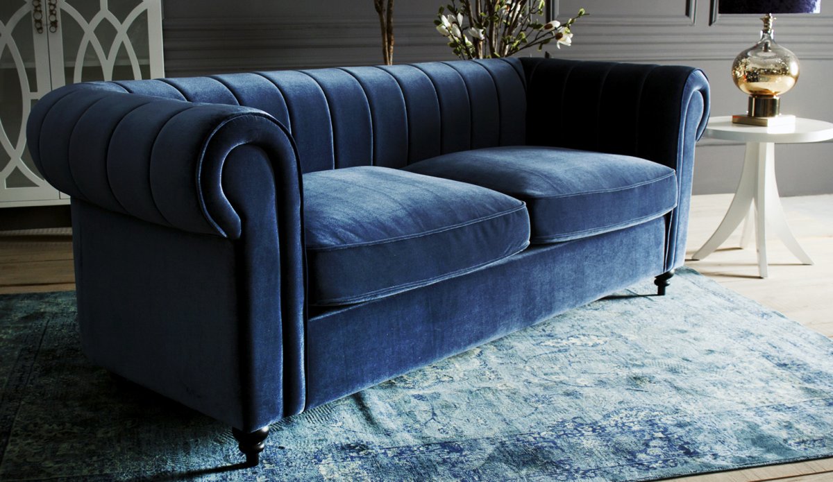 Диван Честер изумрудного цвета