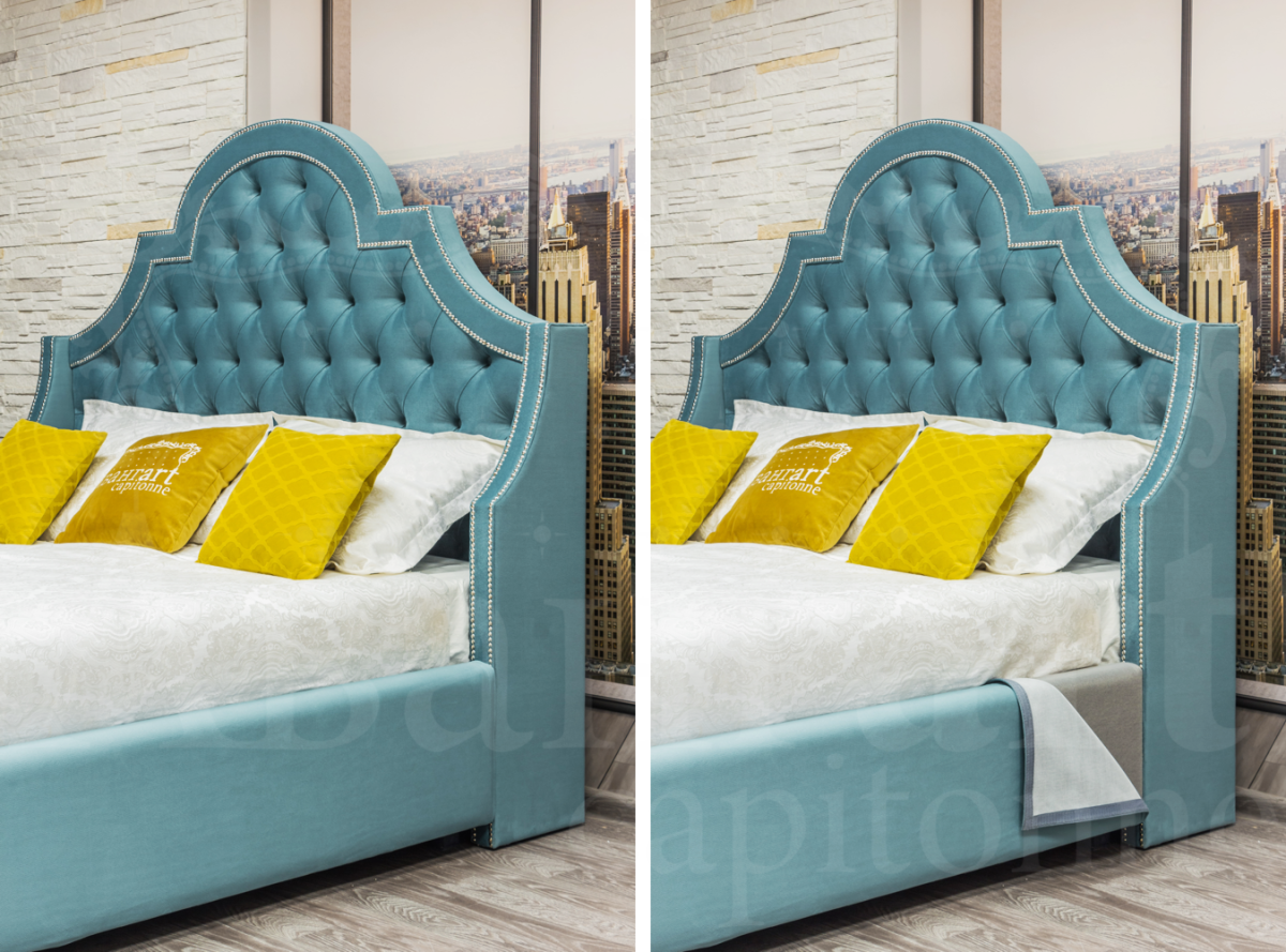 Кровать Элизабет 160х200 каретная стяжка