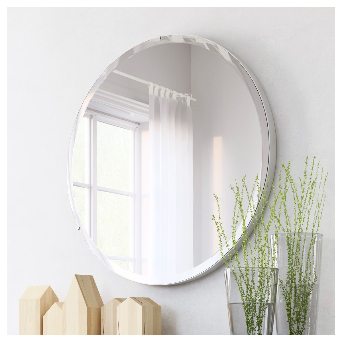 Цветное зеркало в интерьере