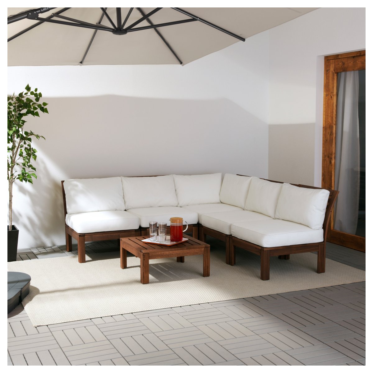 Икеа ЭПЛАРО Садовая скамья в интерьере