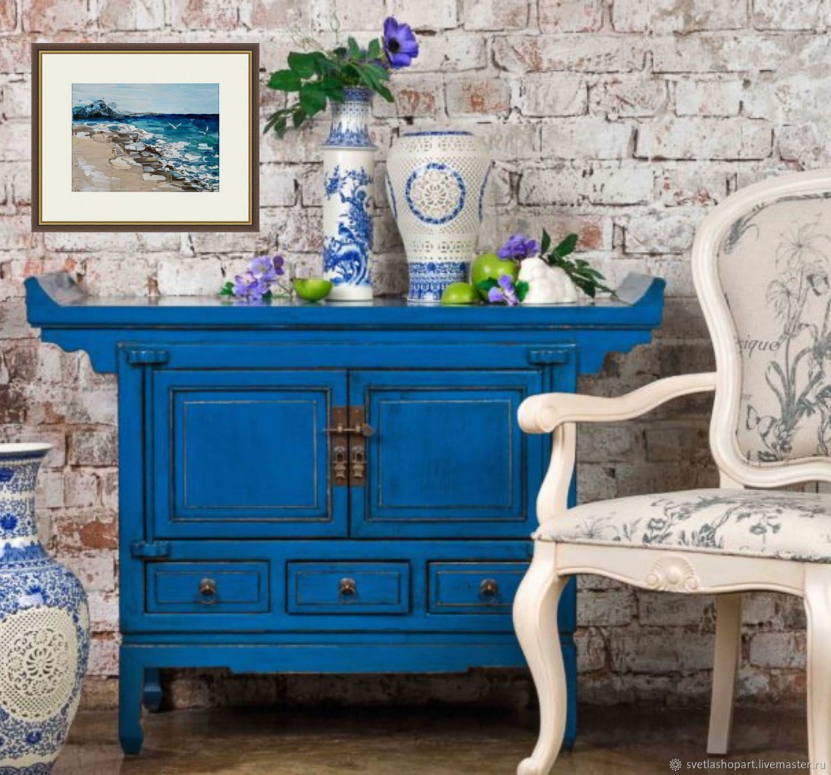 Стул в стиле Прованс состаренный