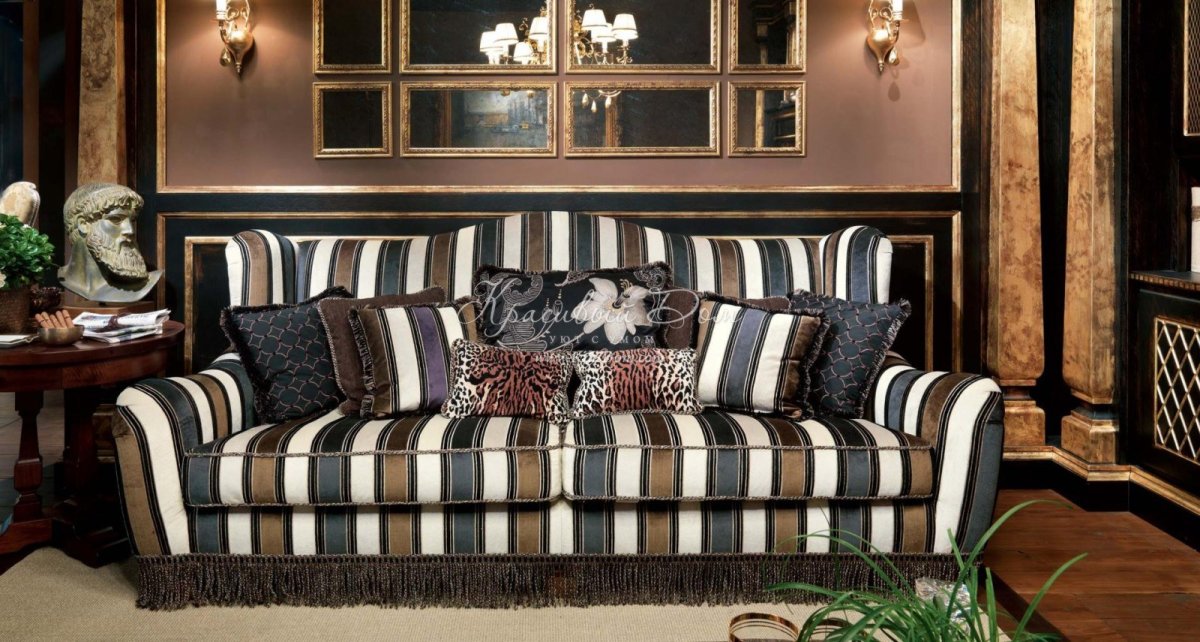 Диван Прованс полосатый