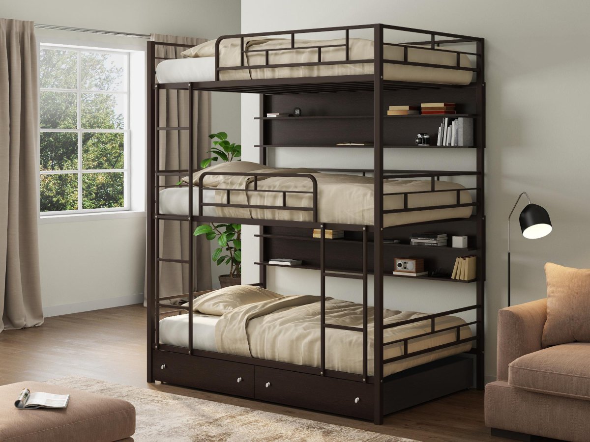 Кровать Валенсия трехъярусная