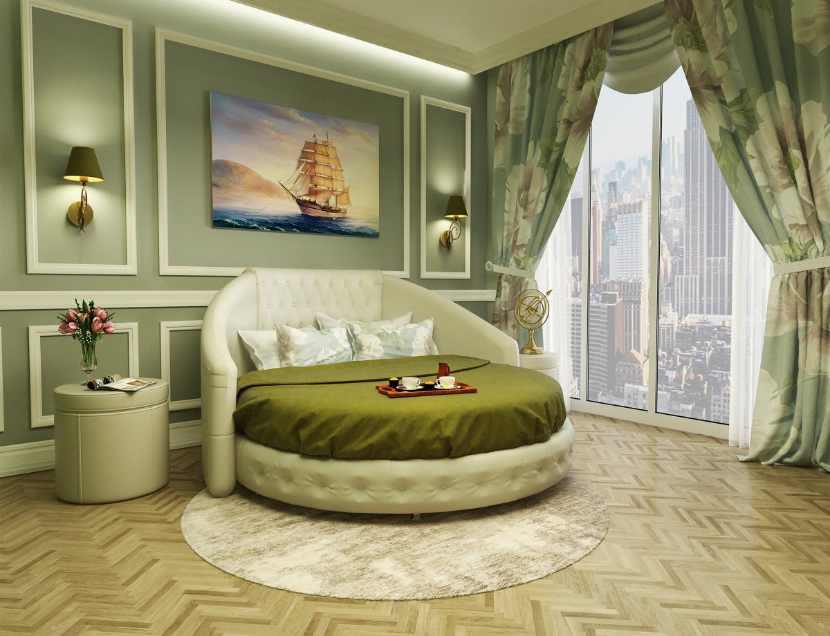 Романтические фотообои в спальню