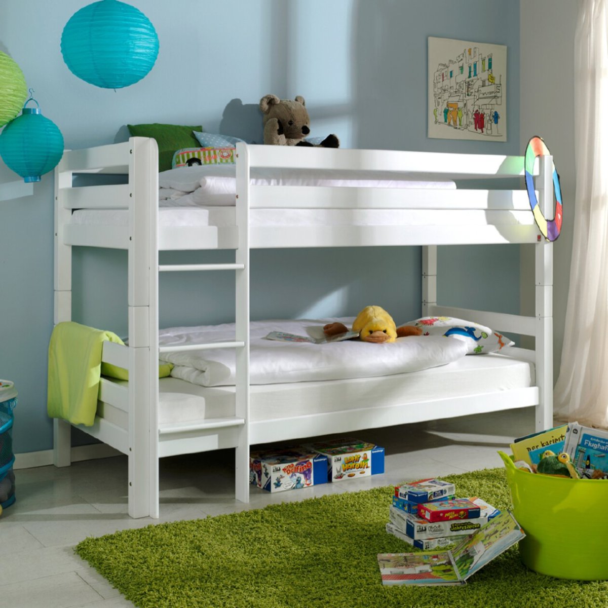 Двухъярусная кровать ikea kura