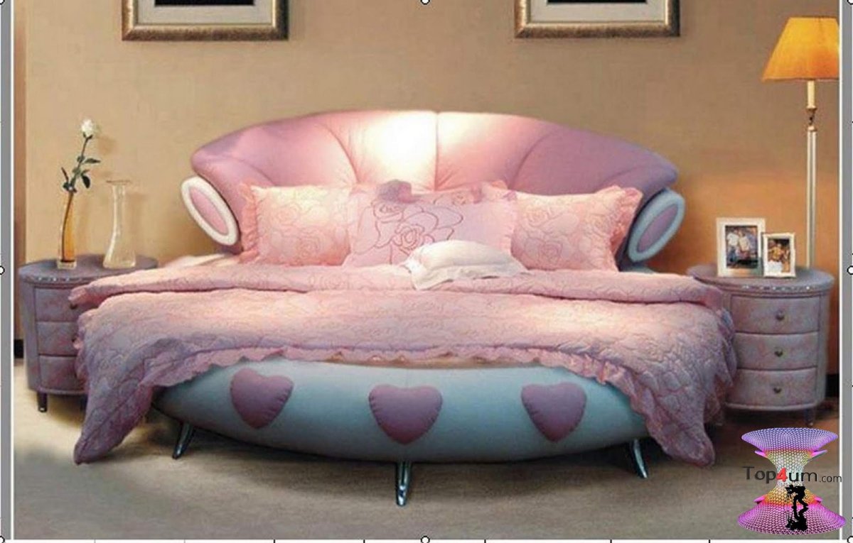 Круглая кровать для девочки подростка