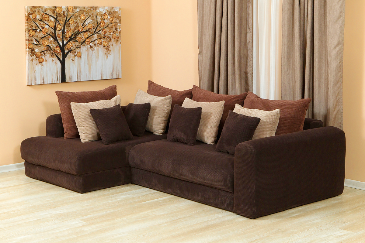 Диван Мэдисон (велюр) серый