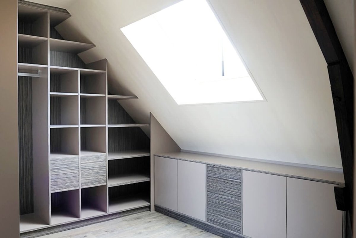 Зонирование пространства на мансарде