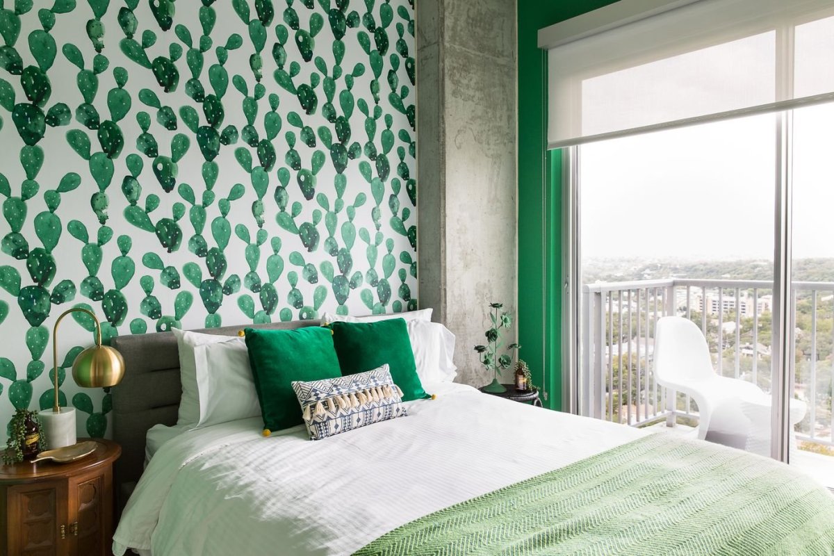 Спальня в стиле экостиль