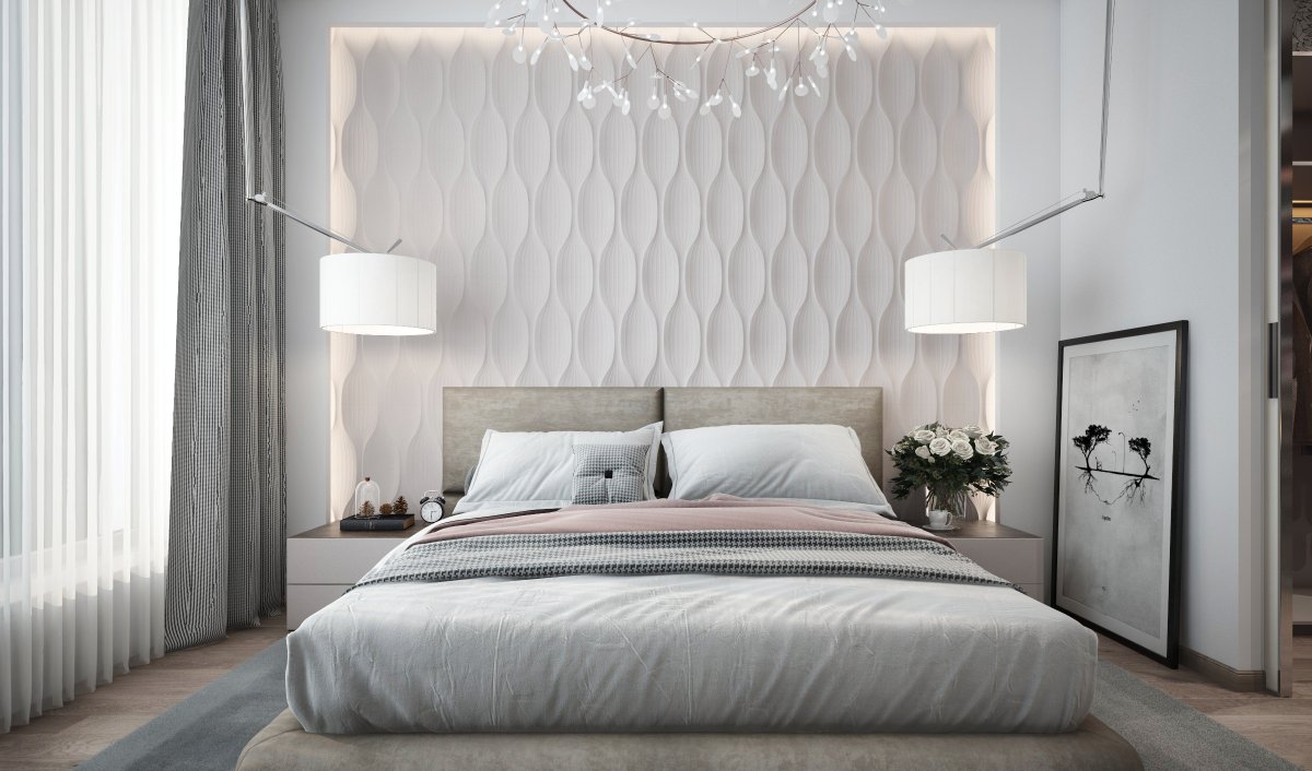 Панель за кроватью