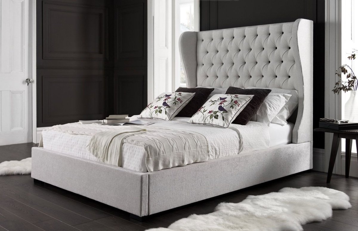 Кровать с мягким изголовьем купить в СПБ