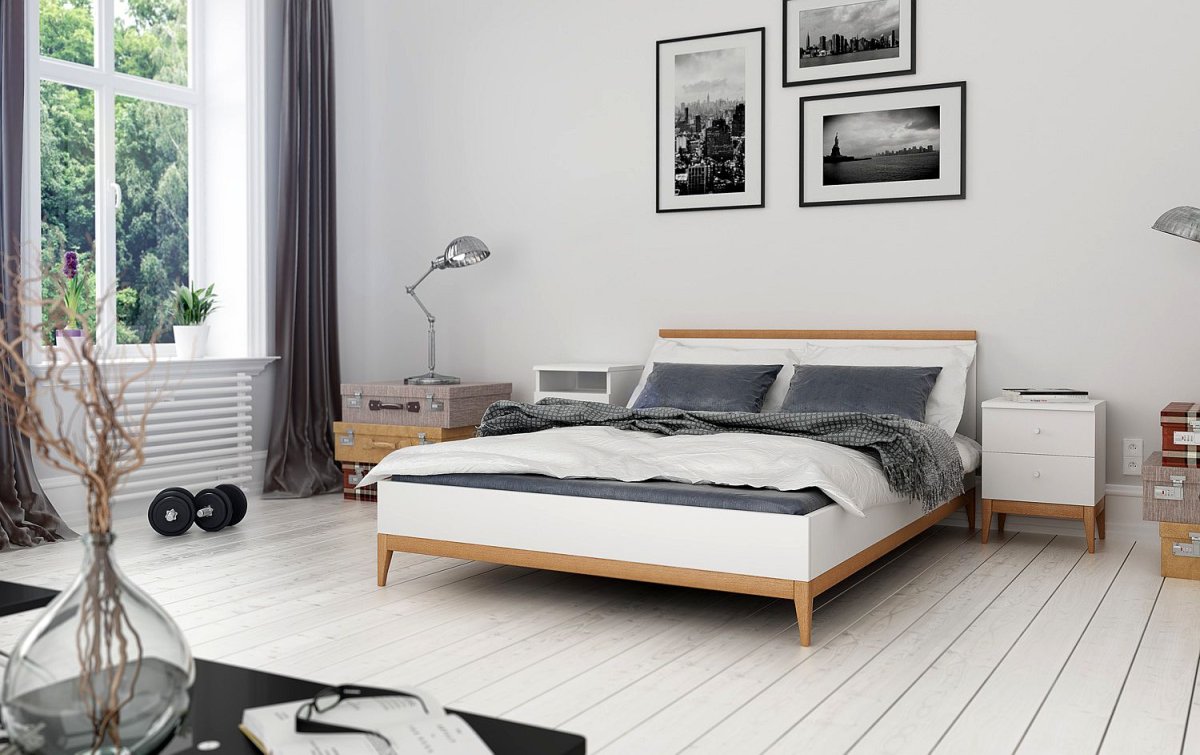 Спальня бохо Сканди