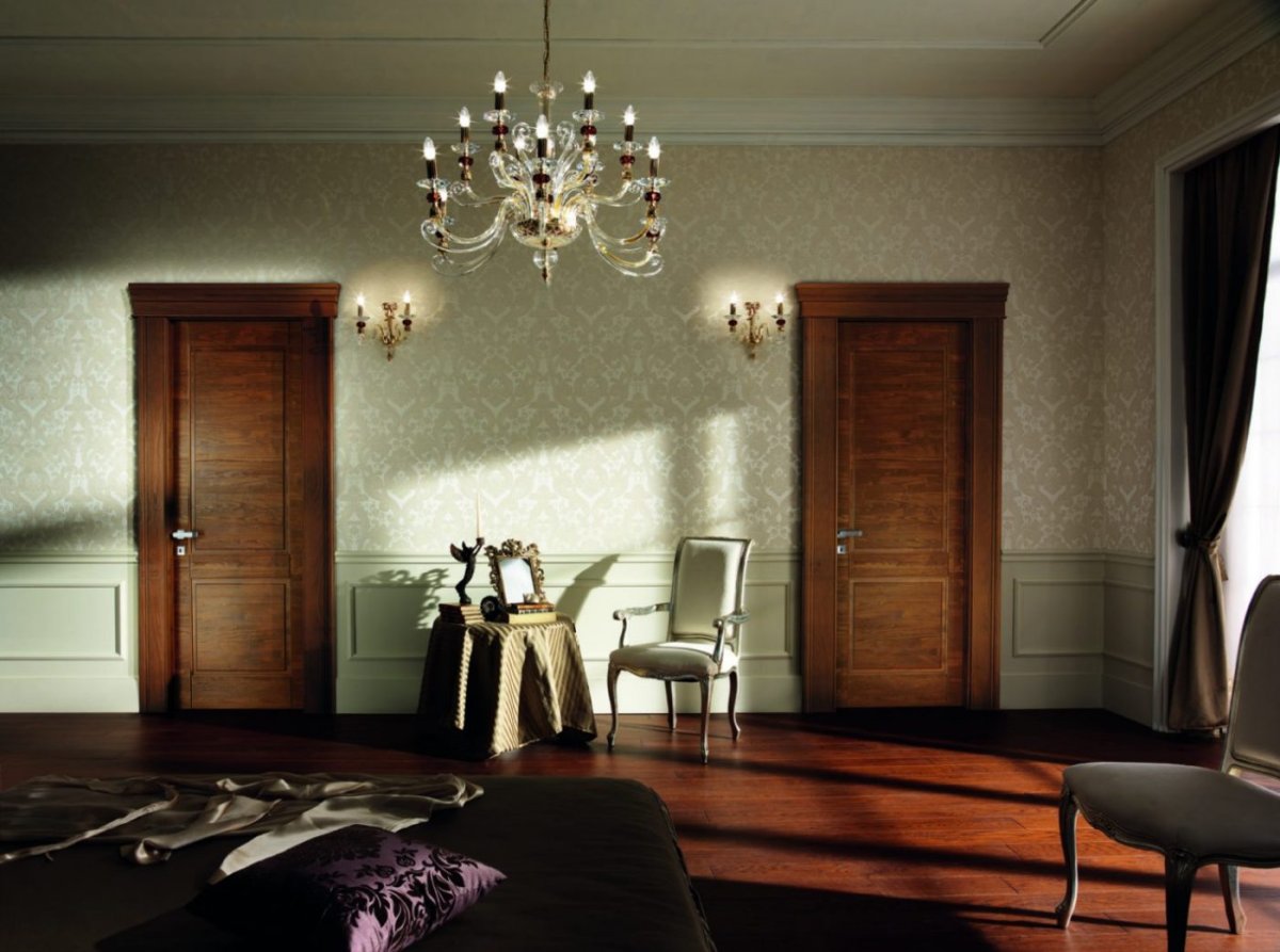 Черно белая прихожая