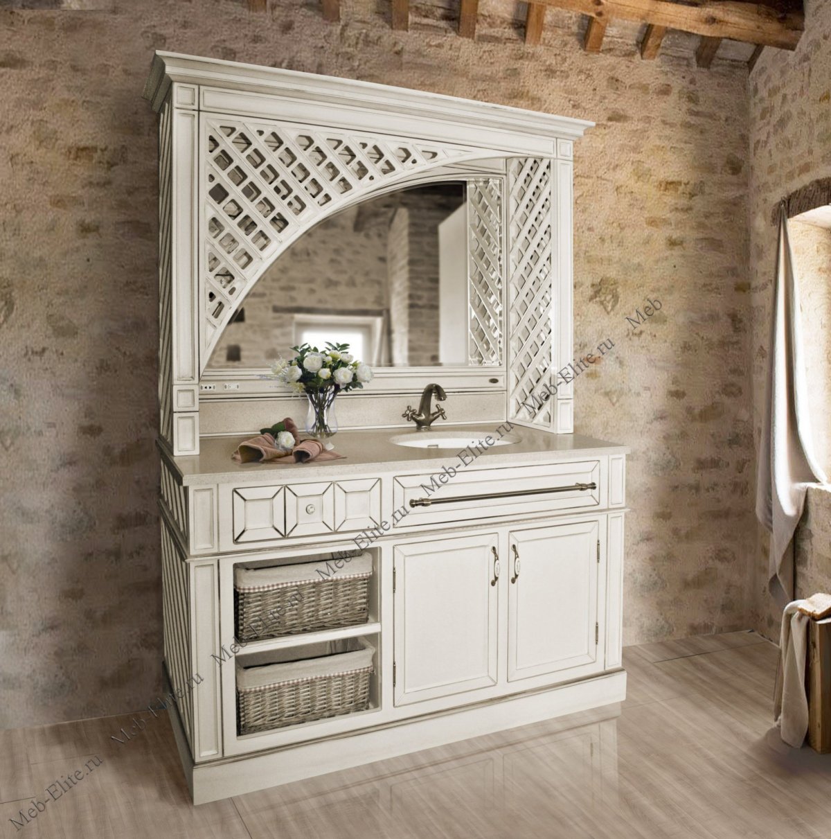 Мебель под старину для ванной комнаты