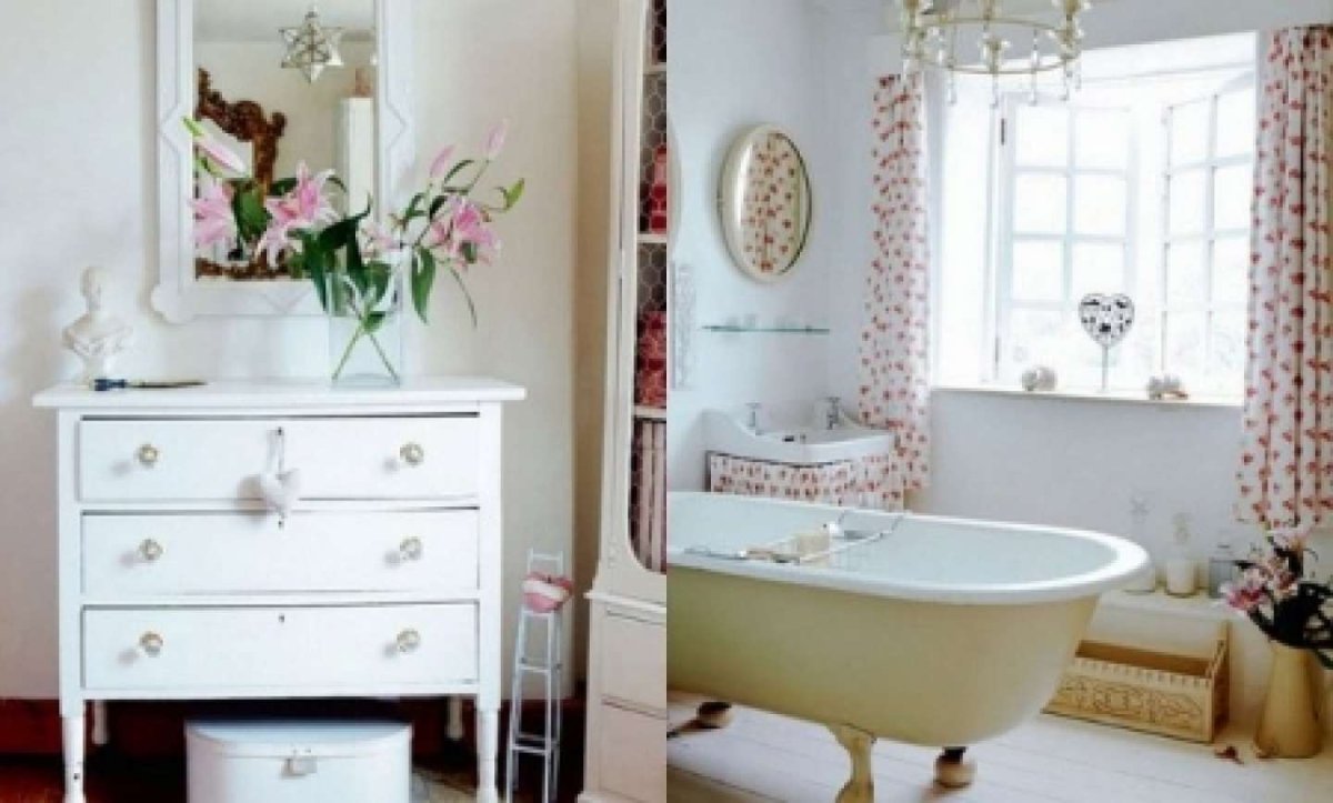 Мебель для ванной комнаты в стиле Прованс