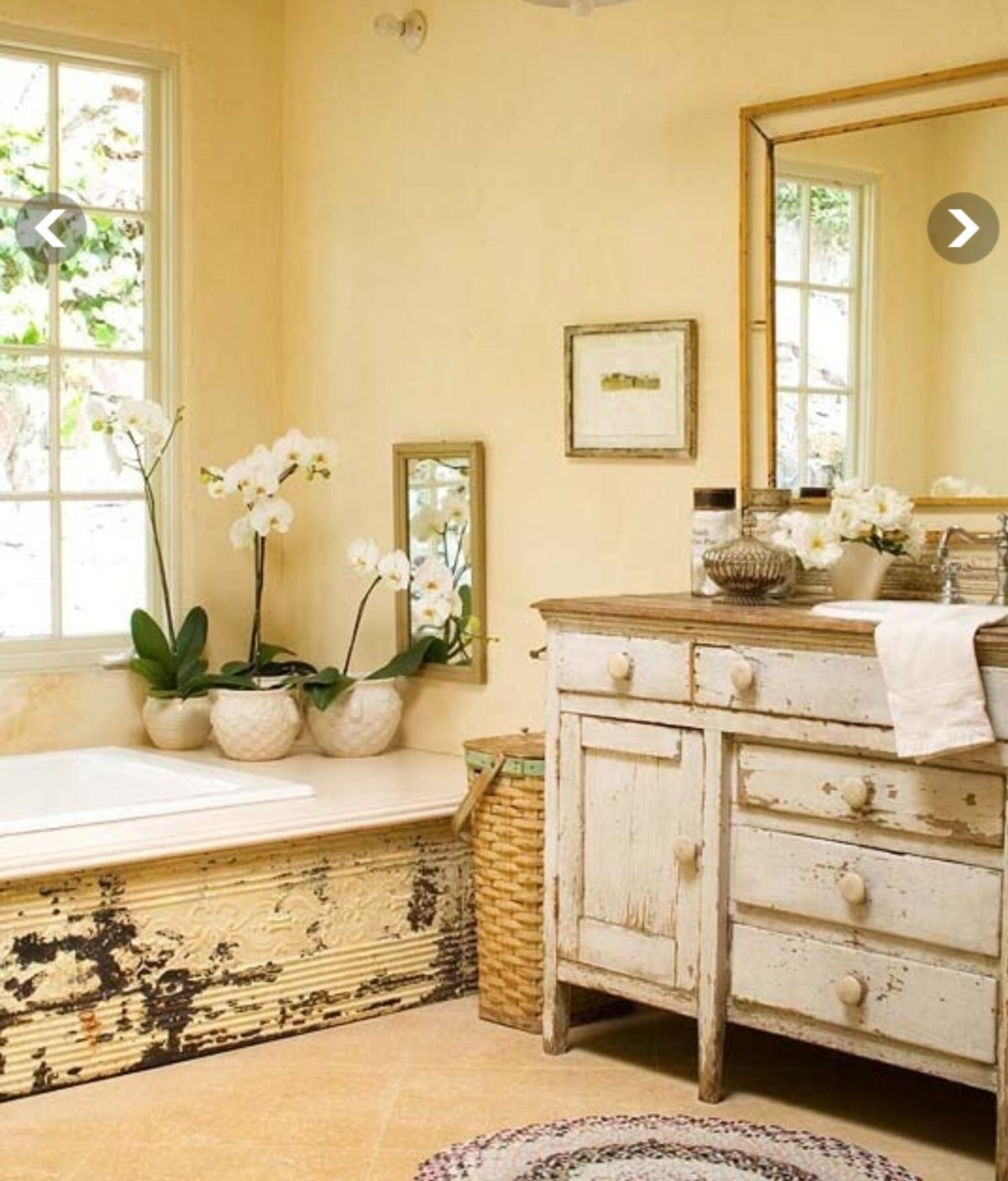 Мебель для ванной шебби Шик