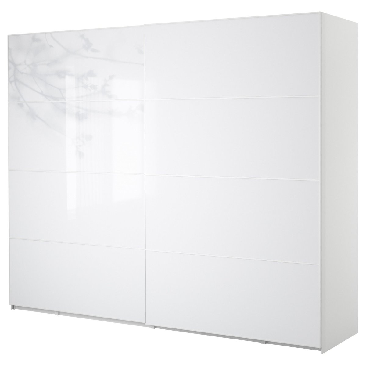 Шкаф ikea белый глянец 100*238